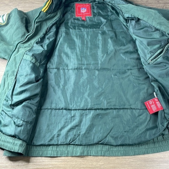 NFL Vintage Mens Green Bay Packers Hooded Zip Up Jacket, size large - Picture 8 of 10